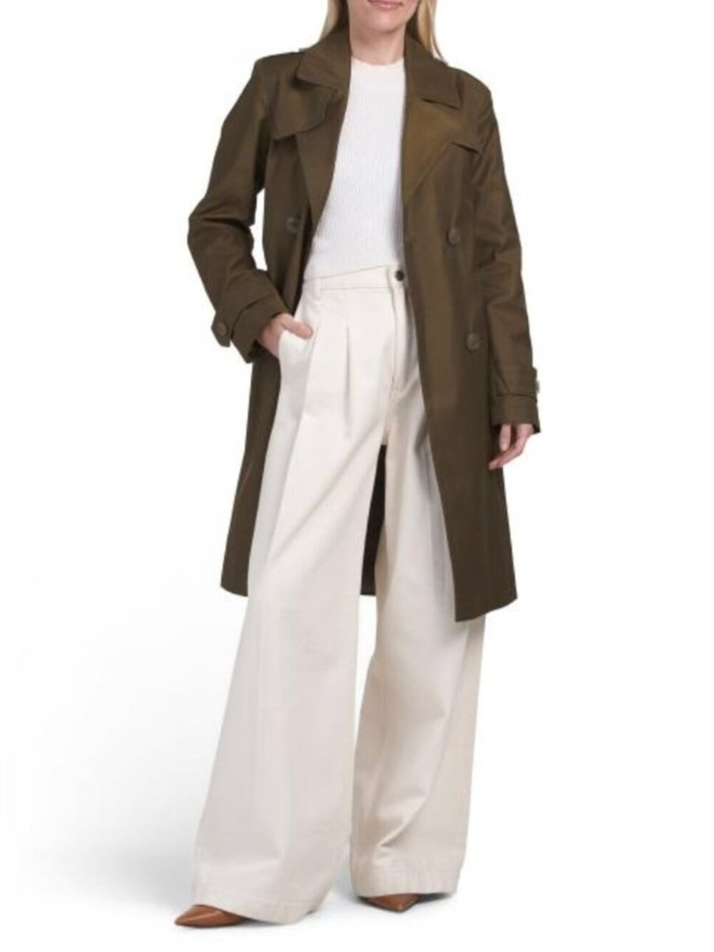 VIA SPIGA Double Breasted Trench Coat